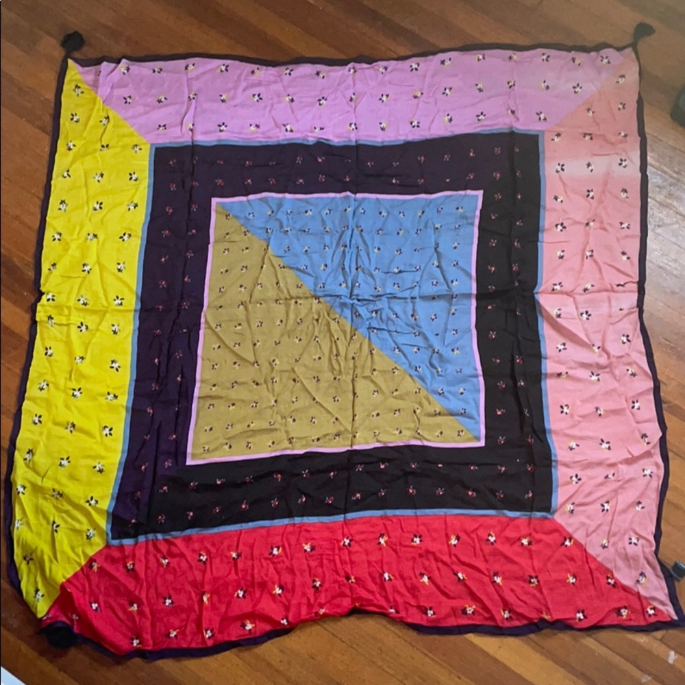 Multi Color Floral Scarf - Picture 2 of 4
